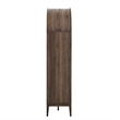 Nolan Storage Display Cabinet Bookshelf in Dark Walnut
