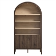 Nolan Storage Display Cabinet Bookshelf in Dark Walnut