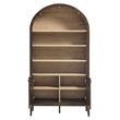 Nolan Storage Display Cabinet Bookshelf in Dark Walnut