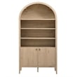 Nolan Storage Display Cabinet Bookshelf in Light Oak