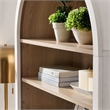 Nolan Storage Display Cabinet Bookshelf in Ivory