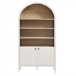 Nolan Storage Display Cabinet Bookshelf in Ivory