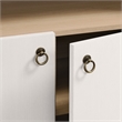 Nolan Storage Display Cabinet Bookshelf in Ivory