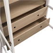 Nolan Storage Display Cabinet in Ivory Oak