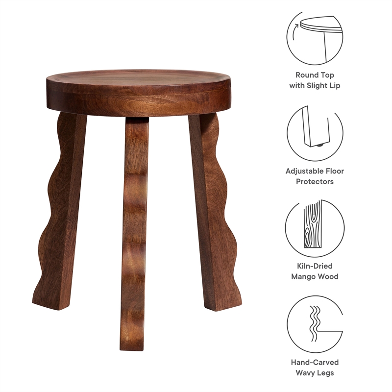 Sorrel Stool in Walnut