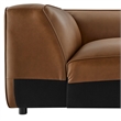 Auren Corner Chair in Coffee