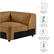 Auren Corner Chair in Camel