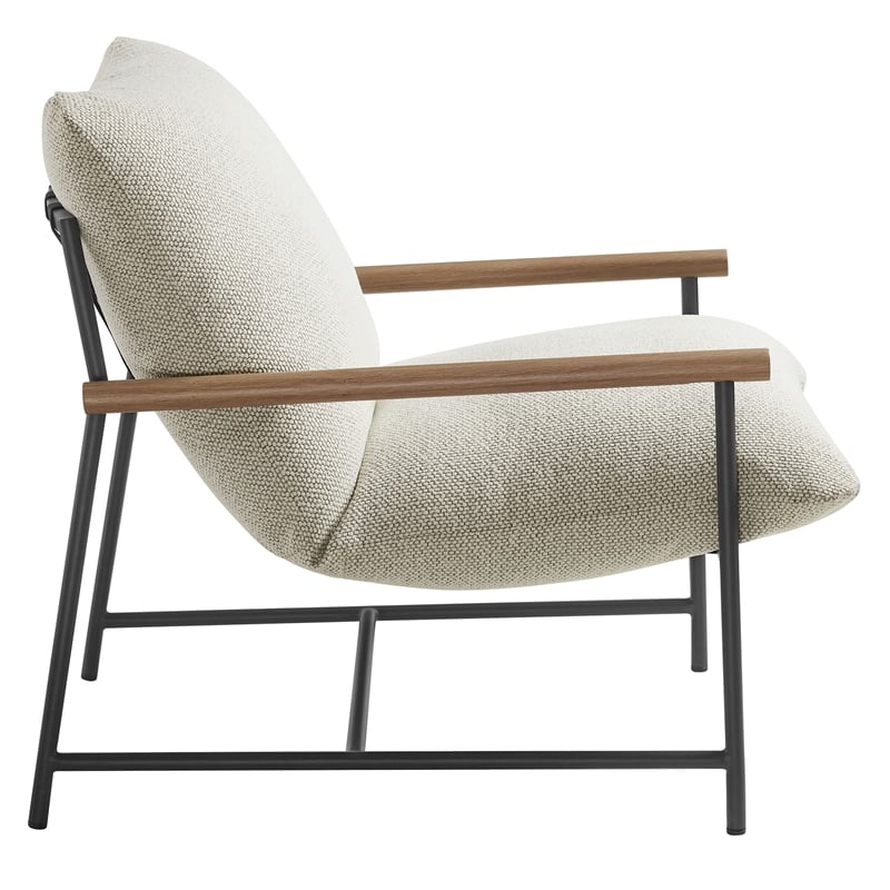 Raya Sling Lounge Chair in Ivory