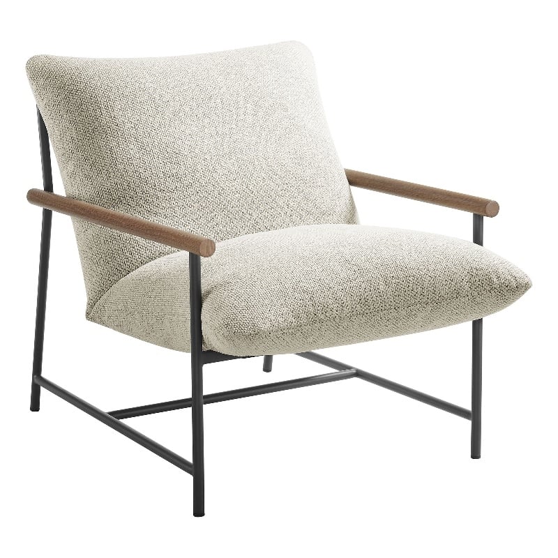Raya Sling Lounge Chair in Ivory