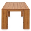Modway Tahoe 5-Piece Acacia Wood Outdoor Patio Set in Natural Cocoa