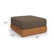 Tahoe Ottoman in Natural Cocoa