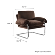 Ansel Accent Chair in Chocolate Brown
