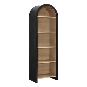 Evie Bookcase Display Cabinet in Black