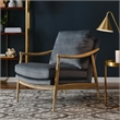 Langford Accent Armchair in Cadet Blue Walnut