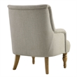 Modway Ellington Fabric Upholstered Accent Armchair in Linen