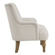 Modway Ellington Fabric Upholstered Accent Armchair in Salt