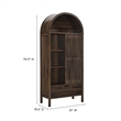 Vaughn Storage Display Cabinet in Walnut