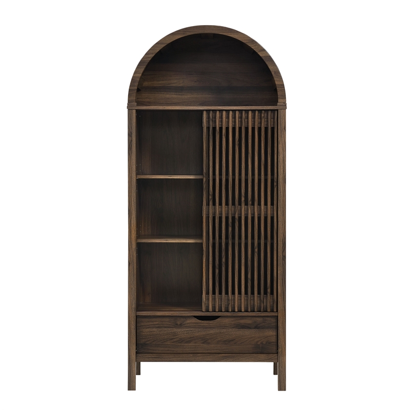 Vaughn Storage Display Cabinet in Walnut