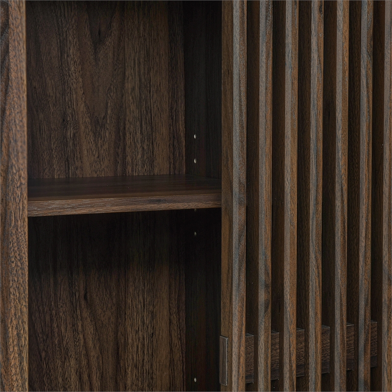 Vaughn Storage Display Cabinet in Walnut