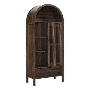 Vaughn Storage Display Cabinet in Walnut
