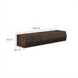 Vaughn Wall Mount TV Stand in Walnut