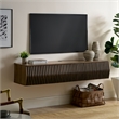 Vaughn Wall Mount TV Stand in Walnut