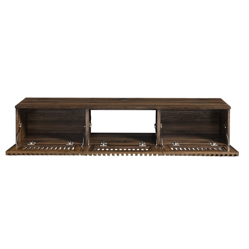 Vaughn Wall Mount TV Stand in Walnut