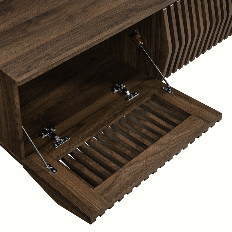 Vaughn Wall Mount TV Stand in Walnut
