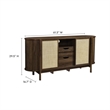 Reid Curved Sideboard in Walnut