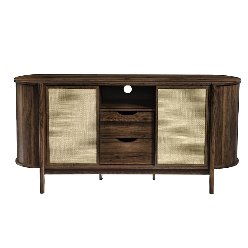 Reid Curved Sideboard in Walnut