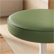 Modway Lippa Round Stool in Leaf Green