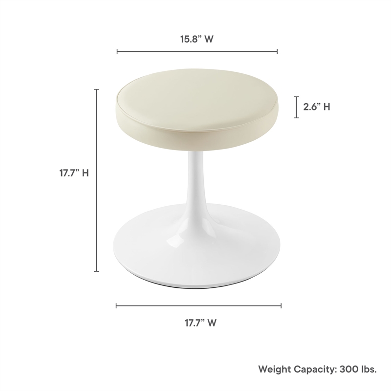 Lippa Round Stool in Stone