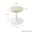 Lippa Round Stool in Stone
