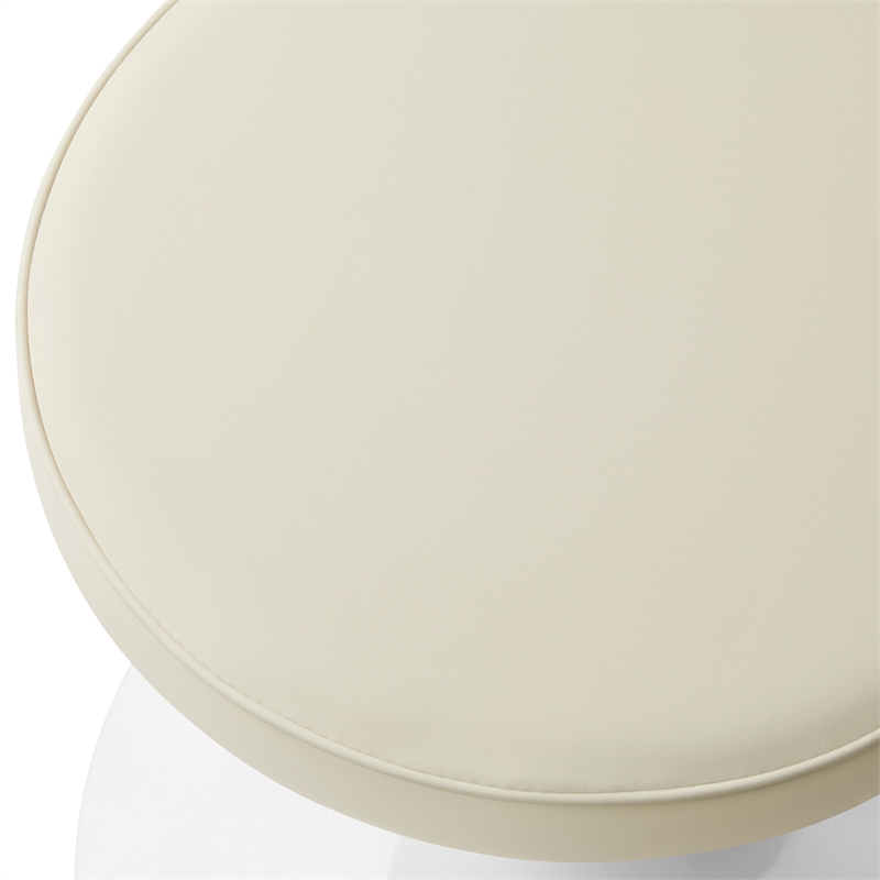 Lippa Round Stool in Stone