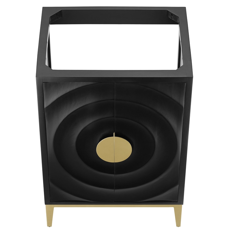Beau Bathroom Vanity Cabinet (Sink Basin Not Included) in Black