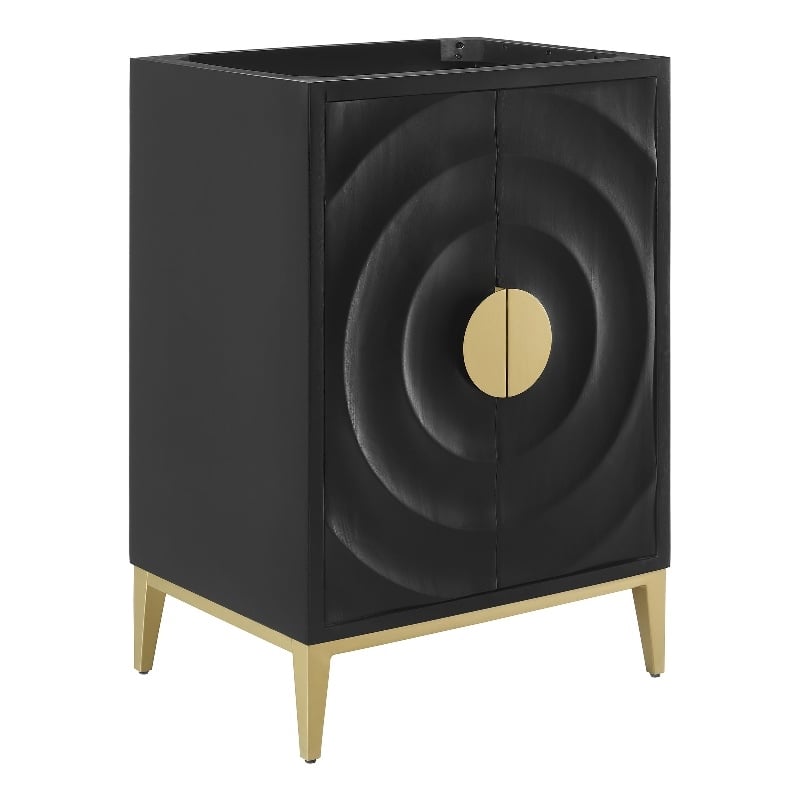 Beau Bathroom Vanity Cabinet (Sink Basin Not Included) in Black