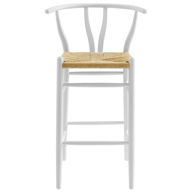 Amish Bar Stool in White