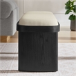 Iver Accent Bench in Black Flax