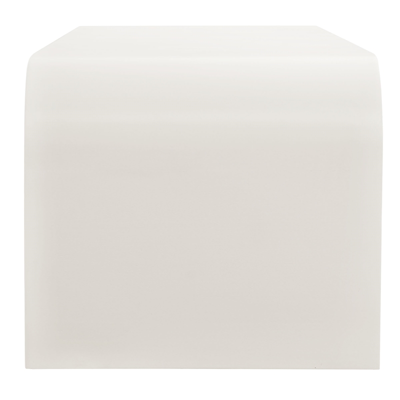 Waterflute Sideboard Cabinet in White Matte