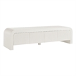 Waterflute TV Stand in White Matte
