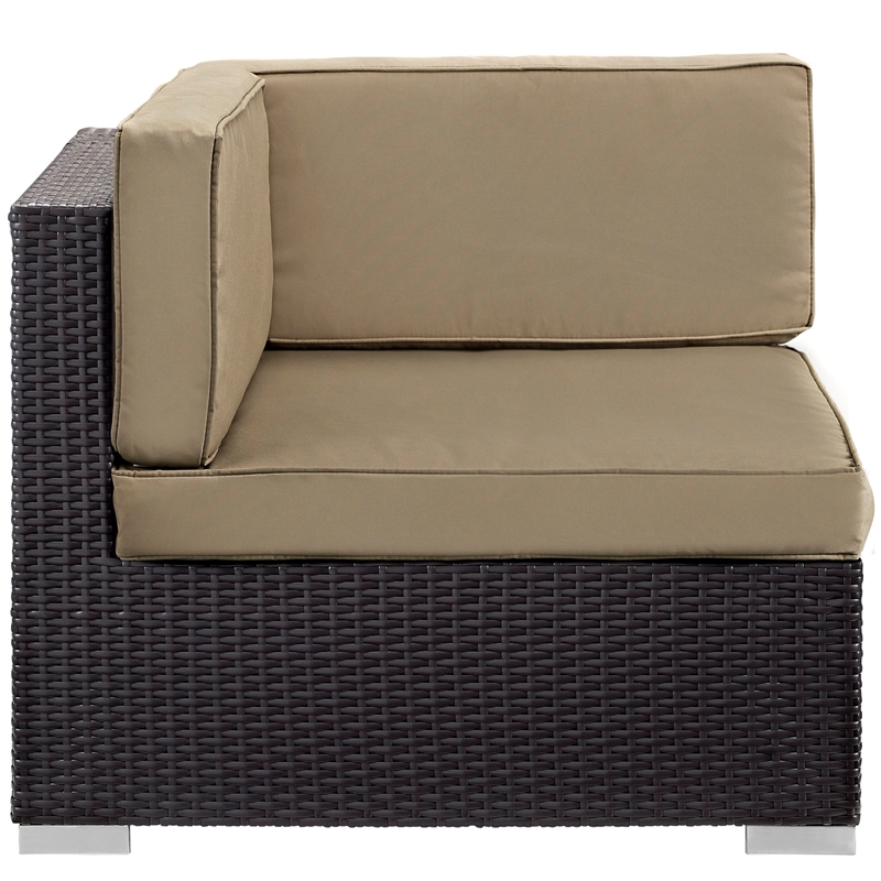 Gather Corner Sectional Set of 2 in Espresso Mocha