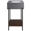 Etch Bathroom Vanity with Sink in Black White
