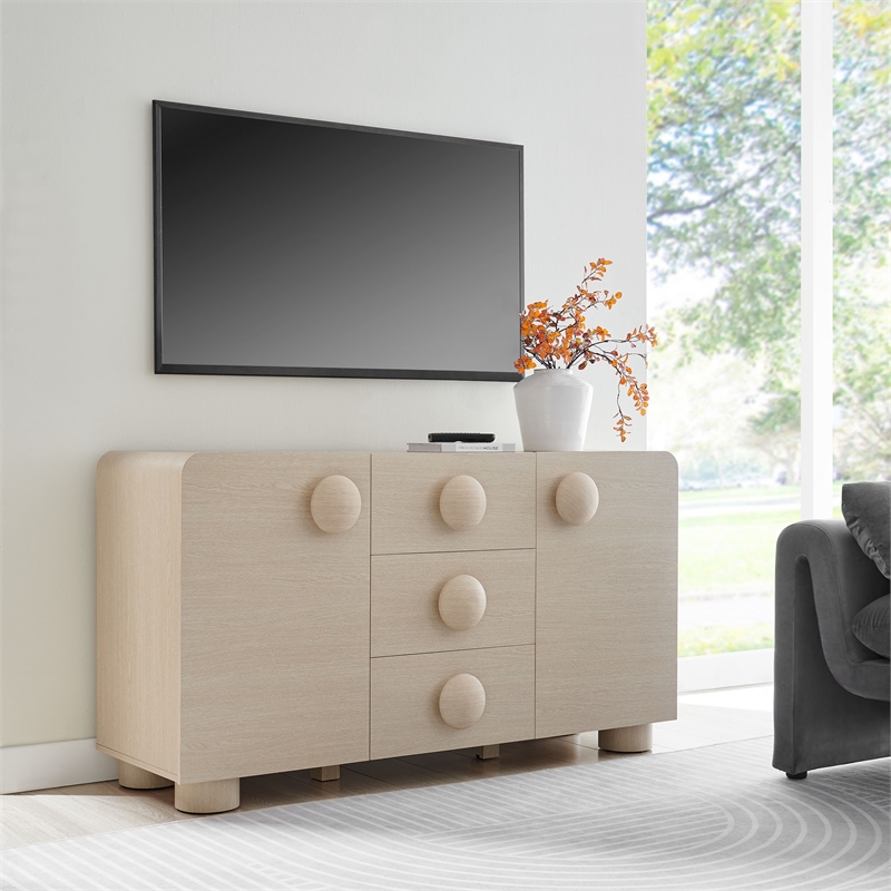 Sonnet Sideboard Storage Cabinet in Ash