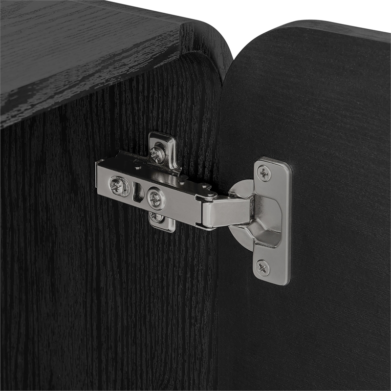 Sonnet Sideboard Storage Cabinet in Black