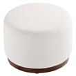 Modway Tilden Ottoman in Cloud White and Walnut