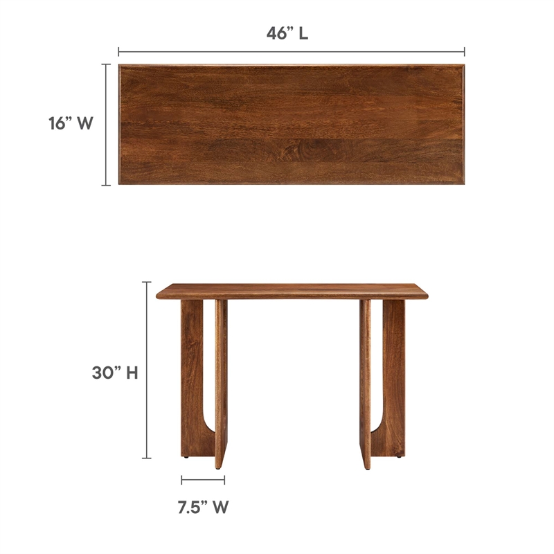 Rivian Console Table in Walnut
