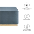 Tilden Ottoman in Cadet Blue Natural