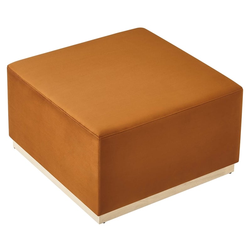 Tilden Ottoman in Rust Natural