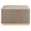 Tilden Ottoman in Taupe Natural