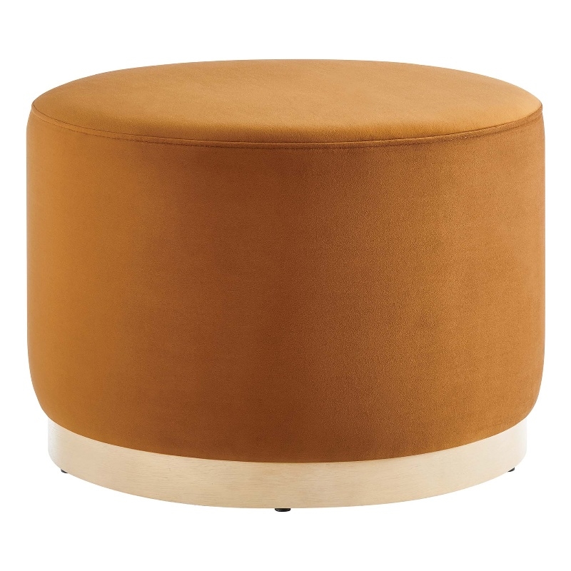 Tilden Ottoman in Rust Natural